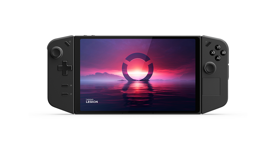 Front-facing view of Legion Go handheld