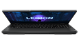 Legion Pro 5i Gen 8 (16” Intel) front facing slightly open with white keyboard backlight on
