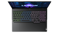 Legion Pro 5i Gen 8 (16” Intel) top view with RGB backlit keyboard turned on