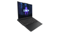 Legion Pro 5i Gen 8 (16” Intel) floating facing right, white keyboard backlight turned on