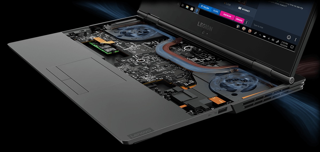 Lenovo Legion Y740 15” gaming laptop: Coldfront thermal system