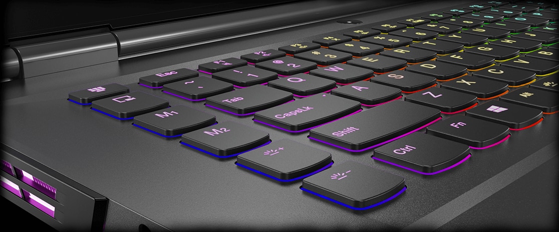 Lenovo Legion Y740 15” gaming laptop: Corsair iCUE RGB-backlit keyboard