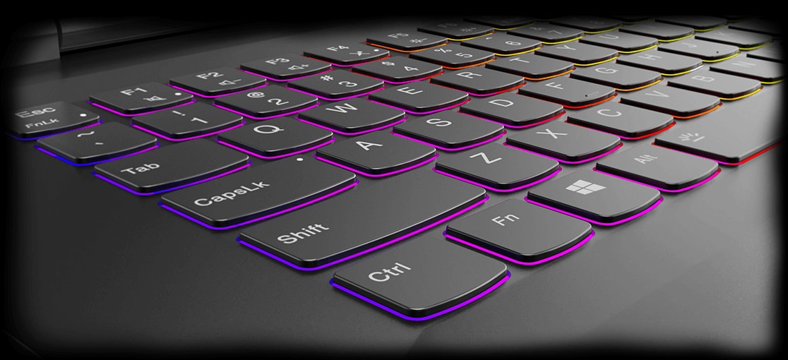 Lenovo Legion Y740 17” gaming laptop: Corsair iCUE RGB-backlit keyboard