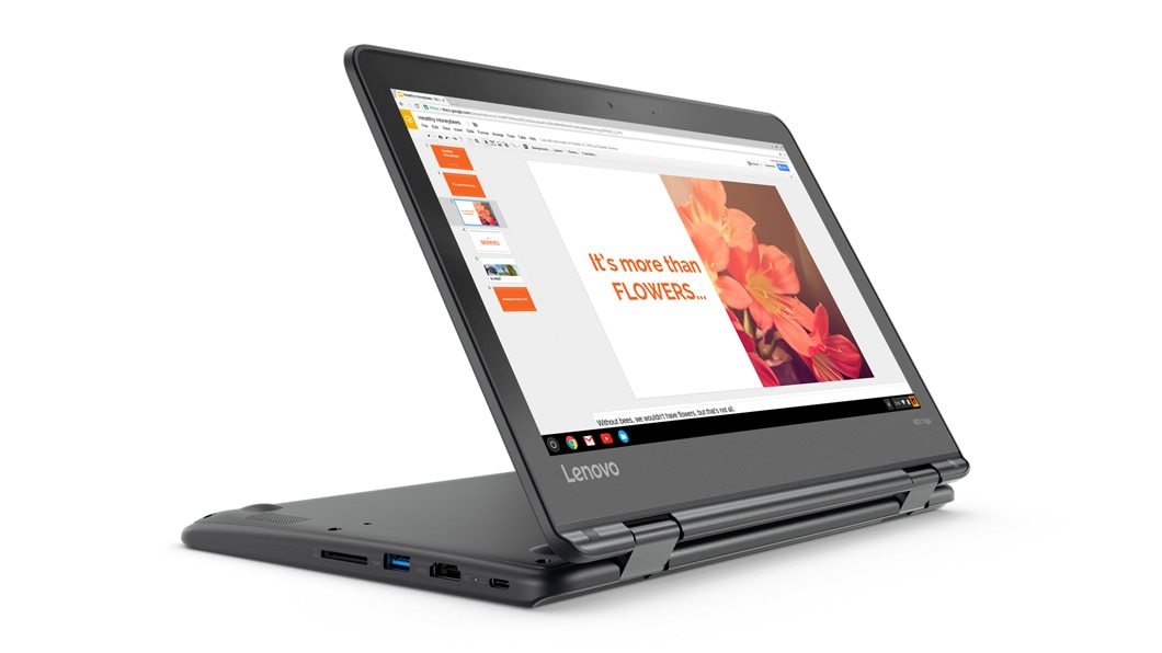 Lenovo N23 Yoga Chromebook in stand mode