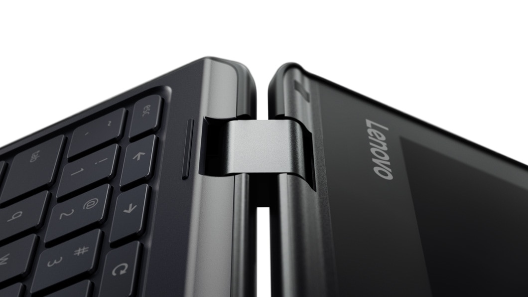 Lenovo N23 Yoga Chromebook, 360 degree hinge detail