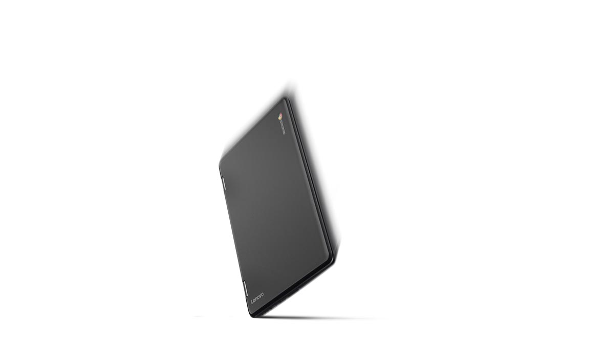 Lenovo N23 Yoga Chromebook, graphic showing drop resistence