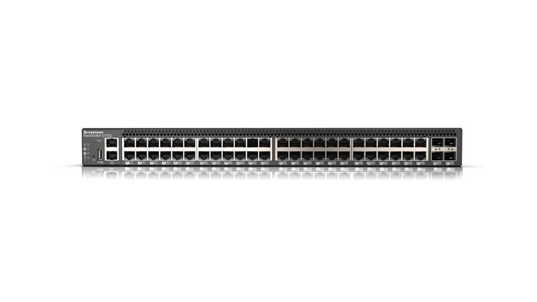 Lenovo RackSwitch G7052 Front View