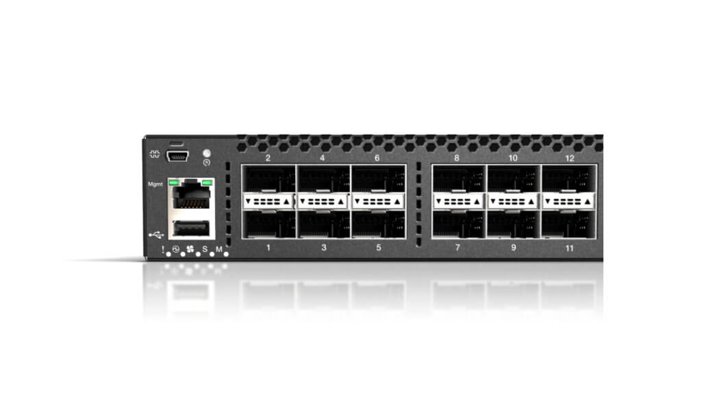 Lenovo RackSwitch G8332 Front Detail View of Ports