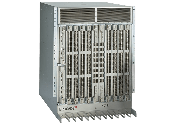 Brocade X7-8 Gen 7 Fibre Channel Director angled front-facing view