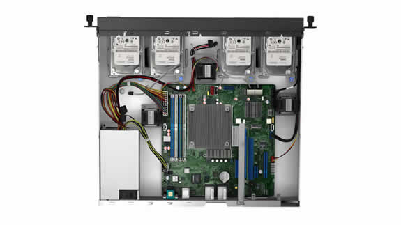 Lenovo Thinkserver RS160 Top Internal View
