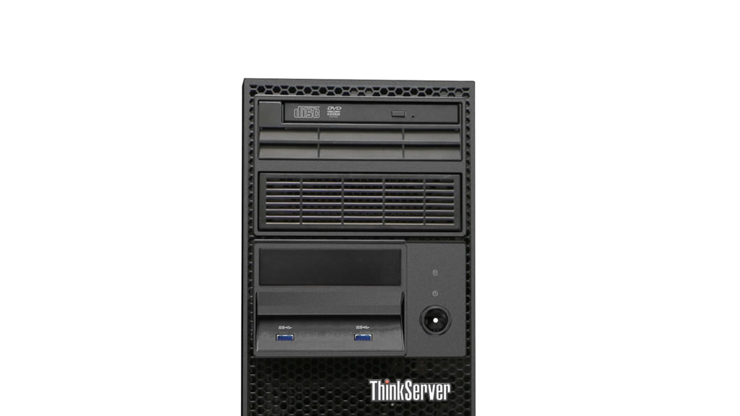 Lenovo ThinkServer TS150 Bay and Port View