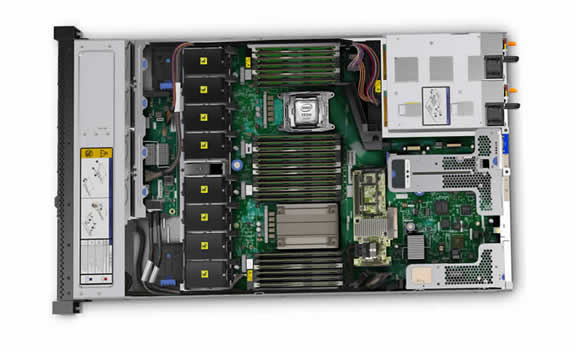 Lenovo System x3550 M5 Internal View