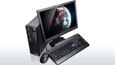Lenovo ThinkCentre M73 SFF Desktop, front overhead view with peripherals thumbnail