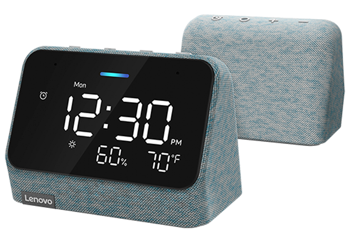 Smart Clock Essential 10.16cms With Alexa - Misty Blue