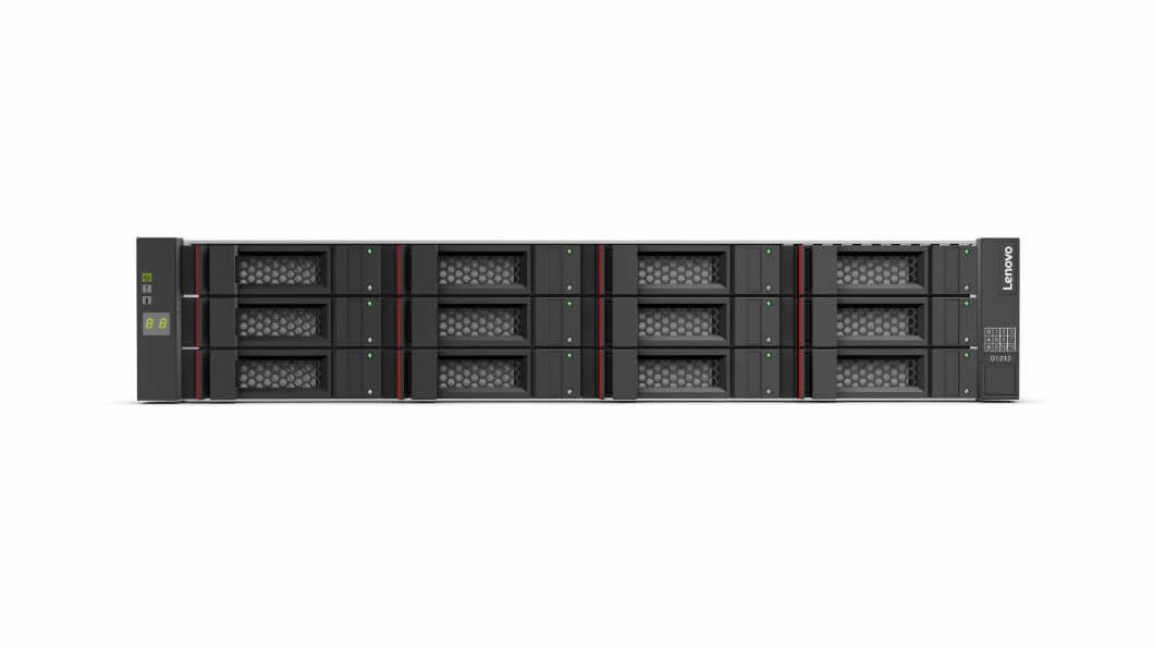 Lenovo Storage DAS D1212 Front View