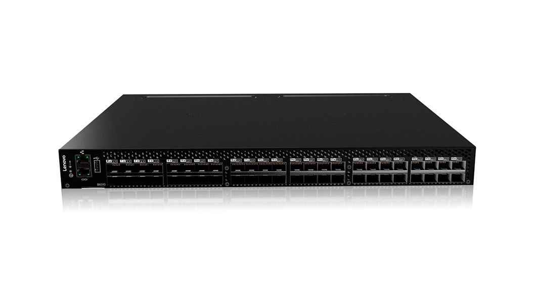 Lenovo B6510 Fibre Channel Switch Front View
