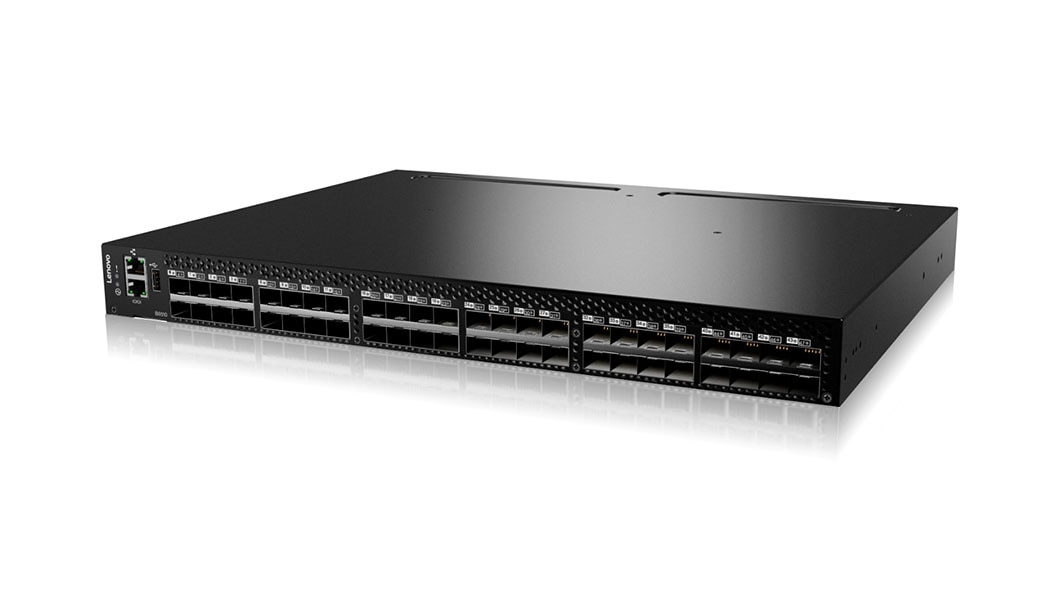 Lenovo B6510 Fibre Channel Switch Front Left Side View