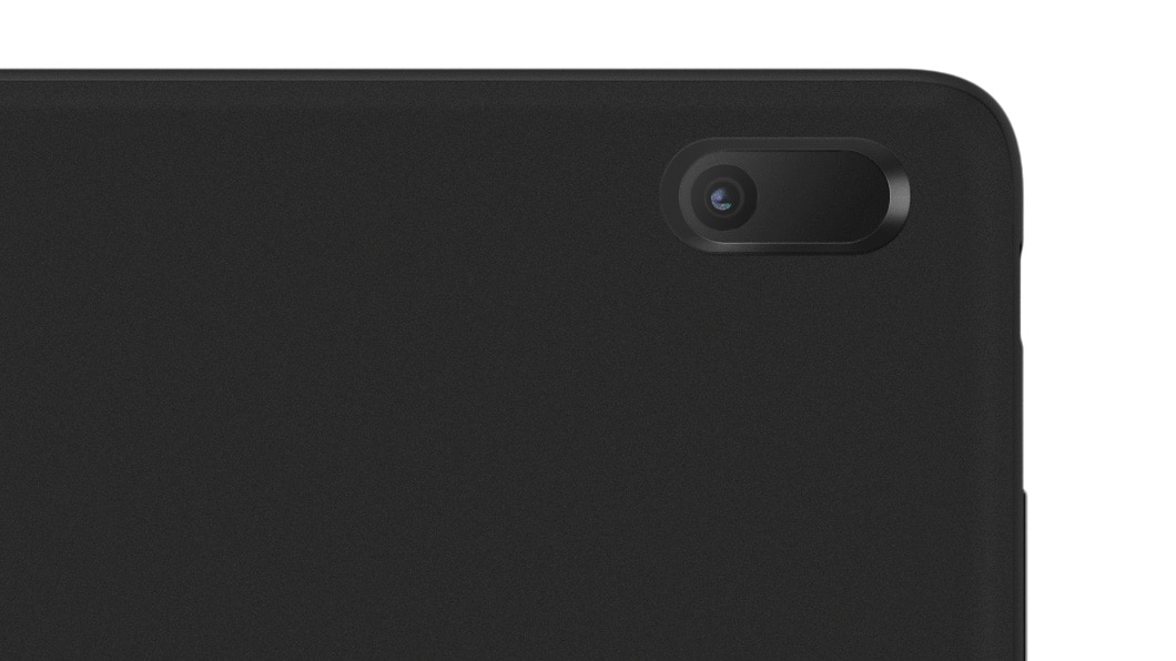 Lenovo Tab E10, back camera detail view.