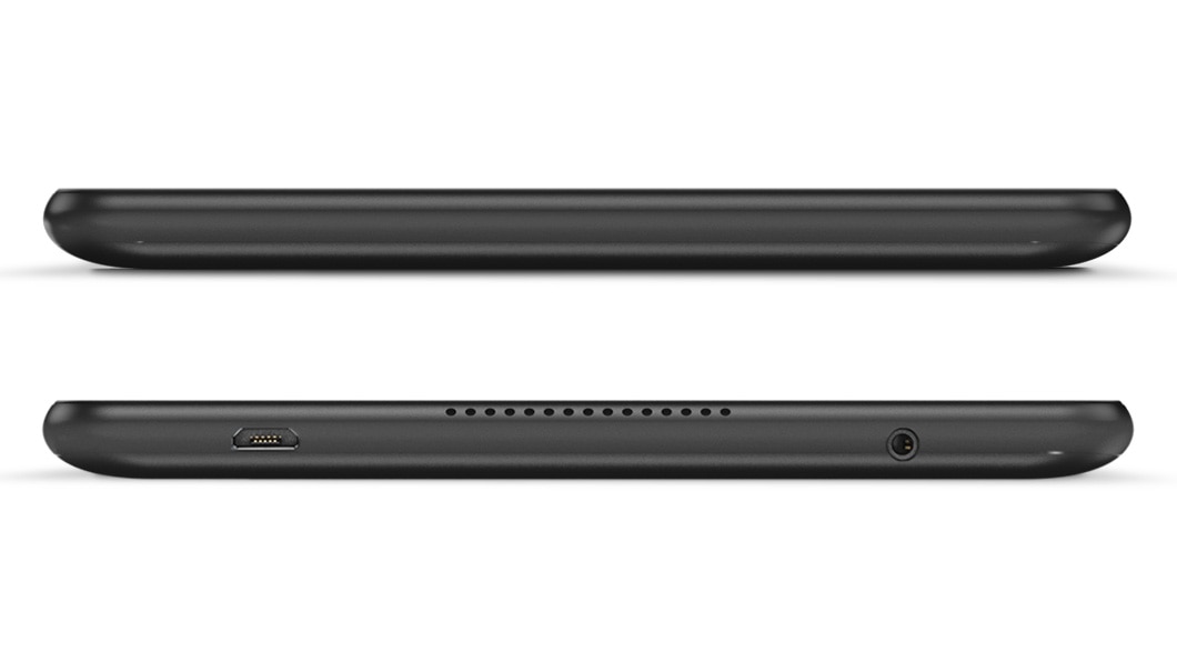 Lenovo Tab E8, top and bottom profile views.