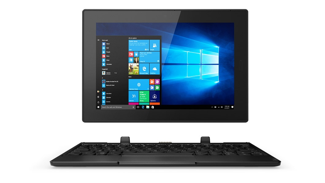 Lenovo Tablet 10 - business tablet - image of tablet with optional keyboard, from front