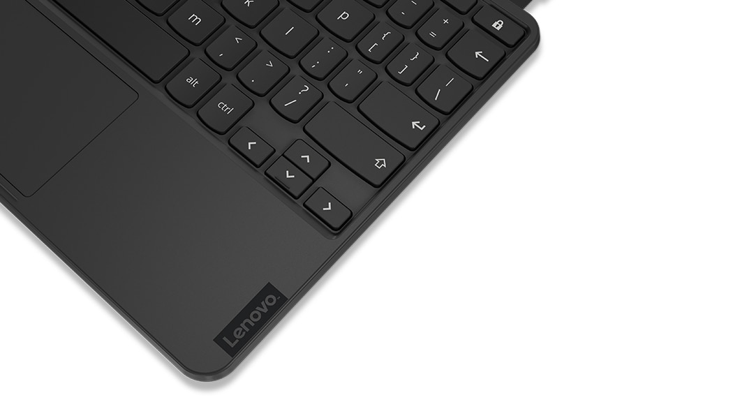 Closeup of the IdeaPad Duet Chromebook keyboard