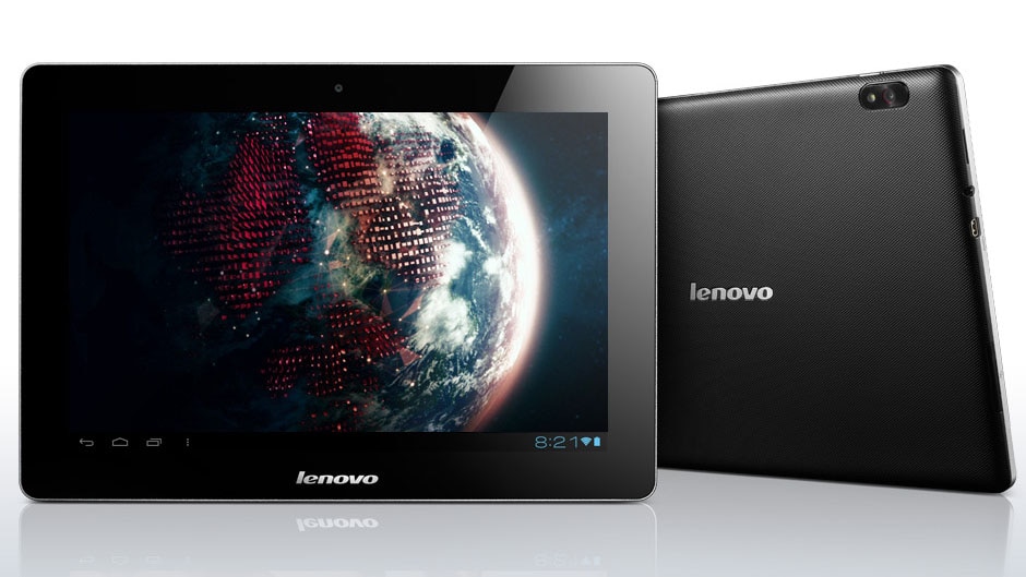 lenovo tablet ideatab s2110 front back view