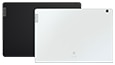 Lenovo Tab M10, back view, silver and black models