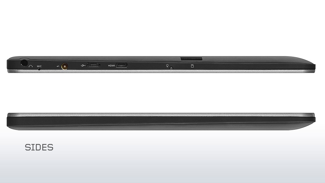 Lenovo Ideapad Miix 300, Left and Right Sides Detail