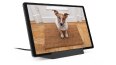The Lenovo Smart Tab M10 HD (2nd Gen) with Google Assistant, showing a puppy, on the Smart Dock