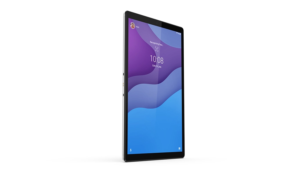 Vista lateral de la tablet Lenovo Tab M10 HD 2da generación