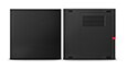 Thumbnail, left and right sides of Lenovo ThinkCentre M625q Thin Client, positioned vertically.