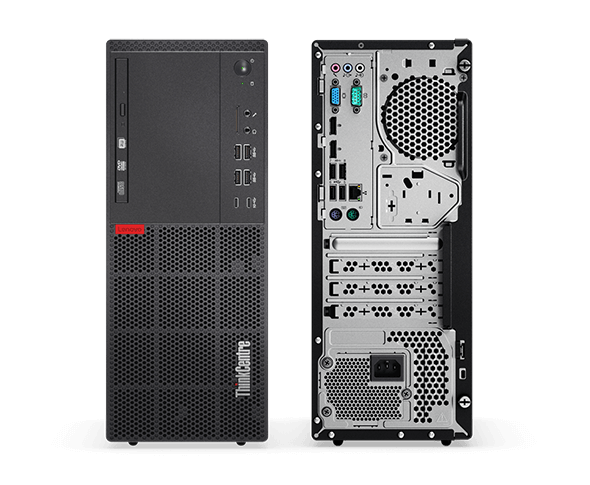 Lenovo M710 Tower front and back views
