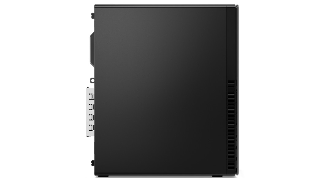 Vista laterale sinistra del desktop Lenovo ThinkCentre M80s