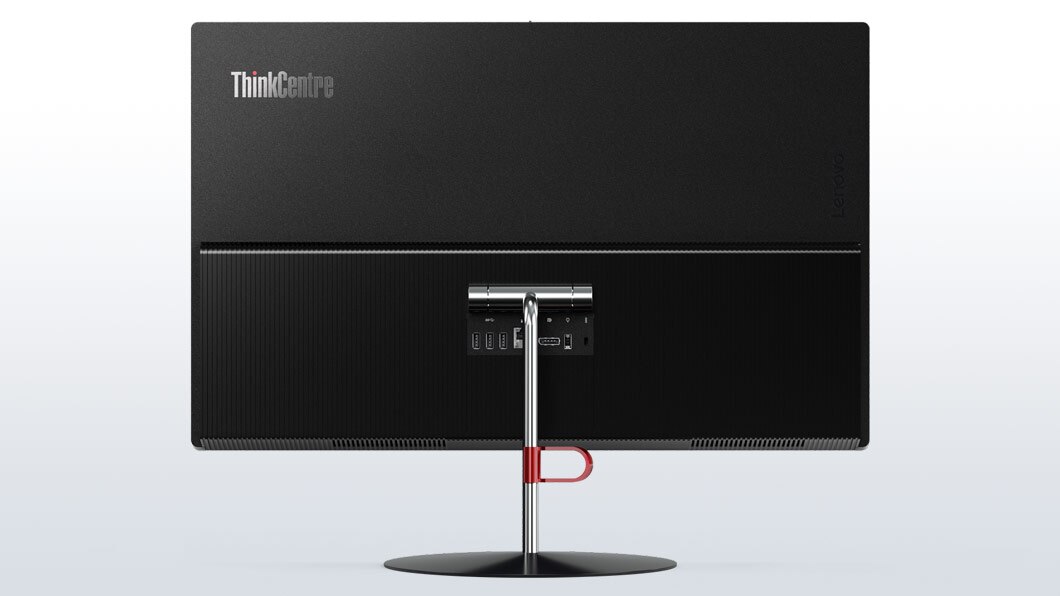 Lenovo ThinkCentre X1 back view showing ports