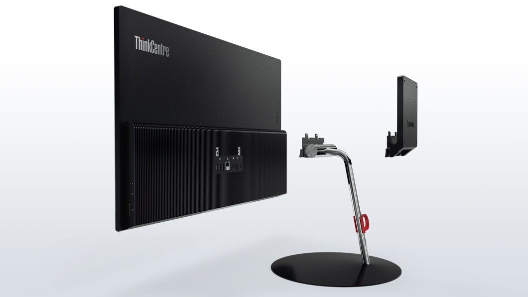 Lenovo ThinkCentre X1 back right side view showing optional VESA mount