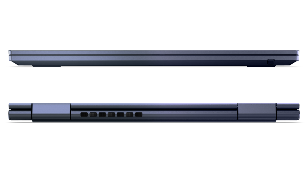 Viste anteriore e posteriore del notebook ThinkPad C13 Yoga Chromebook chiuso