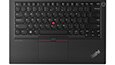 Vue aérienne du clavier du portable Lenovo ThinkPad E14