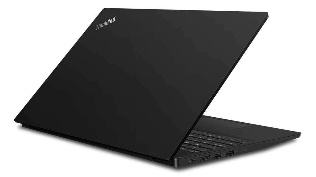 ThinkPad E595 black back view