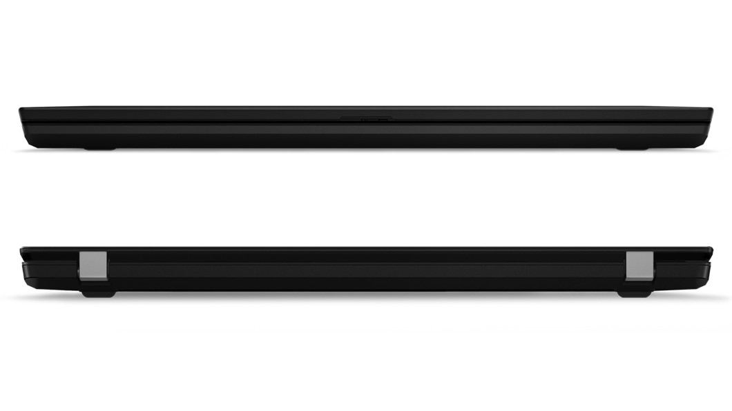 Front and back views of the ThinkPad L590 laptop, closed