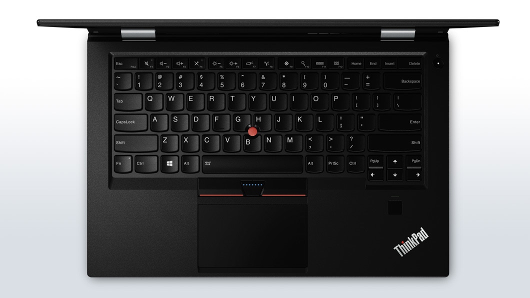 Lenovo ThinkPad X1 Carbon (4th Gen) Overhead View