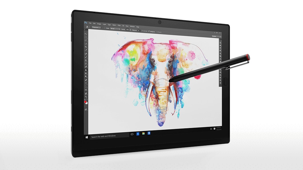 Use the stylus and various apps to create art on your ThinkPad X1 Tablet.