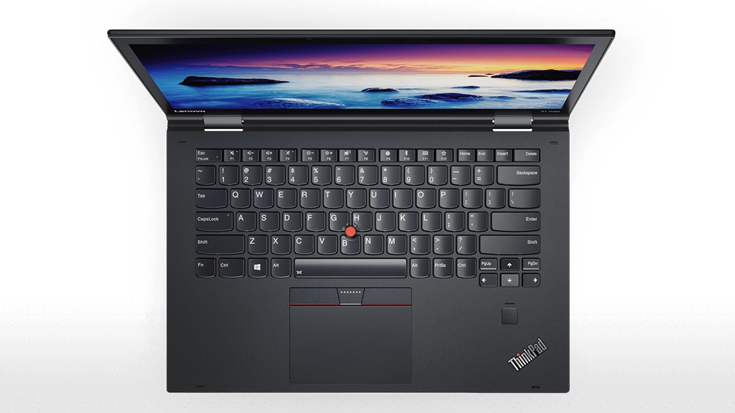 Lenovo ThinkPad X1 Yoga in Black Overhead View