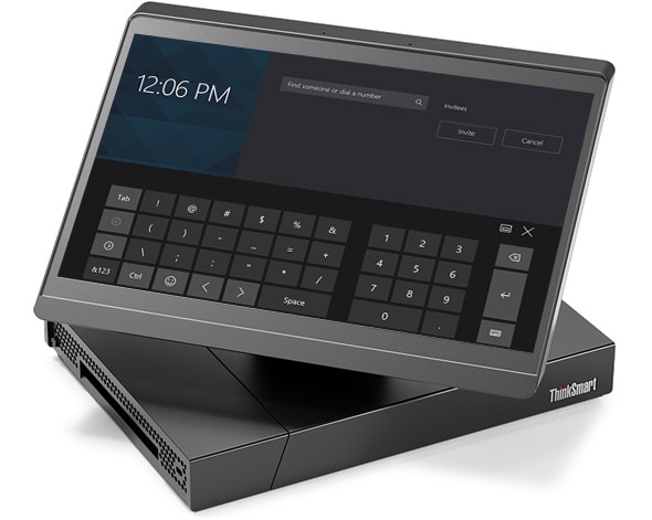 Lenovo ThinkSmart Hub 500 with its 360-degree rotatable display: Redefines expectations in the conference room—and beyond