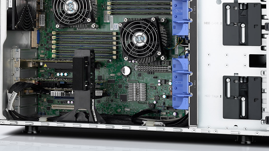 Lenovo ThinkServer TD340 Side Open Detail 2