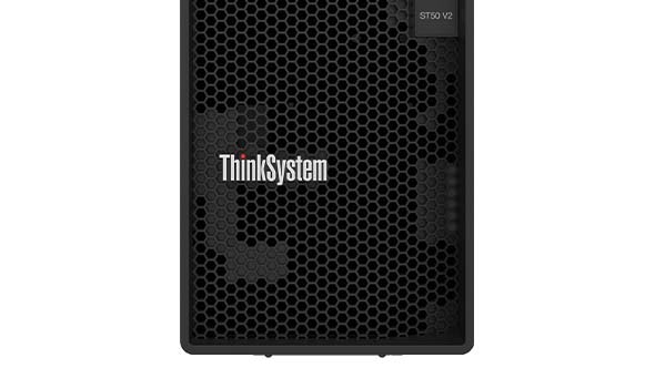 Lenovo ThinkSystem ST50 close-up, front view