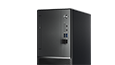 Thumbnail Lenovo V320 tower desktop detail of front ports and slots.