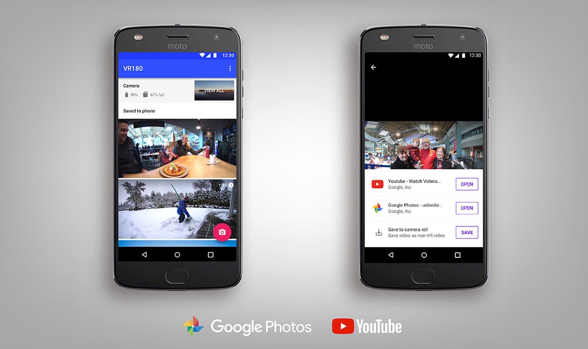 Smartphones open to Google Photos and YouTube