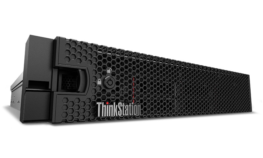 Lenovo ThinkStation P920 Rack, vue avant en gros-plan