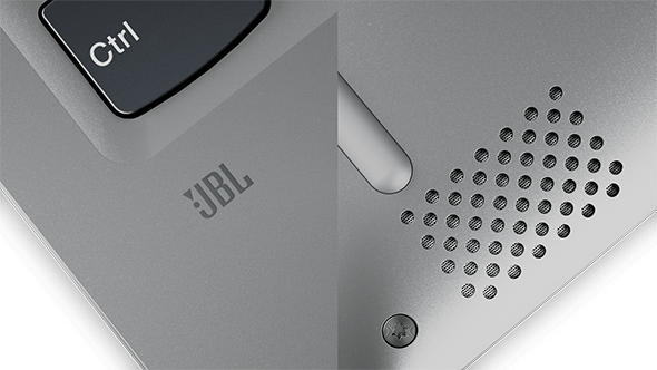 Lenovo Yoga 720 (13) JBL logo and speaker detail