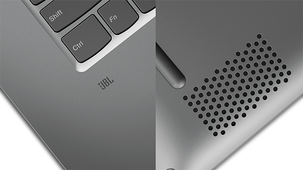 Lenovo Yoga 720 (15) JBL logo and speaker detail